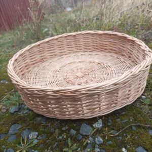 Поднос круглый, ивовая лоза